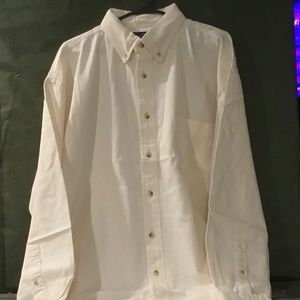 Men’s LA Loving Cream Button Down Dress Shirt - Extra Large